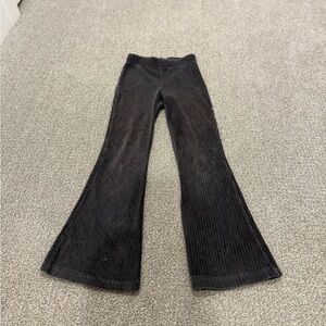 Chic Black Flare Corduroy Pants